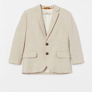 H&M boy blazer beige size 4-5 brand new with tags